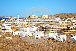 famous in delos greece historycal and site
