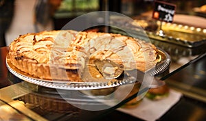 Famous dessert, tasted apple pie