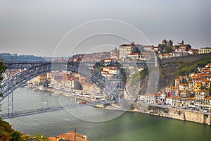 Famous Destinations. Amazing Porto City In Portugal at Sunset