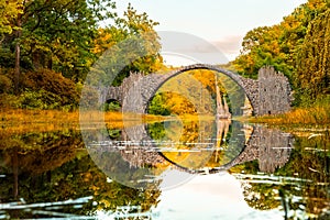 The famous Devils bridge, Saxony, Germany