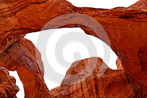 Famous double arch in the Arches National park, Utah