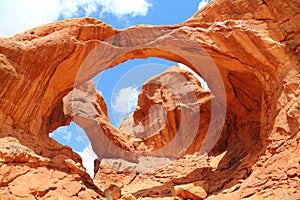Famous Double Arch in Moab Utah