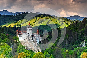 The famous Dracula castle near Brasov,Bran,Transylvania,Romania,Europe