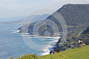 Famous drive at scenic coastline view from lookout photo