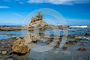 Famous Eagles Nest rock formation near Inverloch.