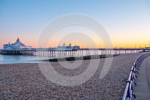 Famous Eastbourne Pier in the evening sun