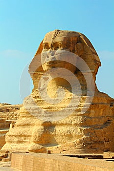 Famous egypt sphinx in Giza