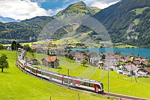 Swiss village Lungern, Switzerland