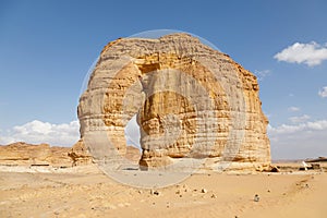 Famous Elephant Rock in Al Ula, Saudi Arabia photo