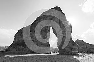 Famous Elephant Rock in Al Ula, Saudi Arabia photo