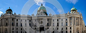 Famous entrance of the Hofburg Palace in Vienna