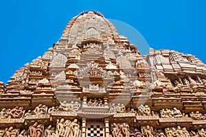 Famous erotic temple in Khajuraho, India photo