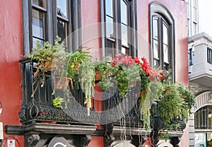 Famous flowered balconies