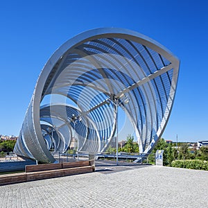 Famous footbridge in Madrid