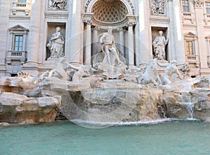 famous fountain called Fontana di TREVI  in ROME photo