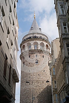 The Famous Galata Tower in IStanbul, Turkey