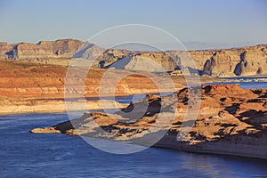 The famous Glen Canyon Dam around Lake Powell, Page