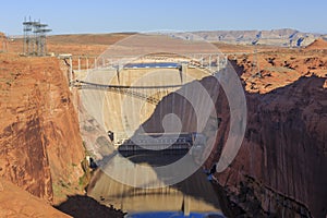 The famous Glen Canyon Dam around Lake Powell, Page