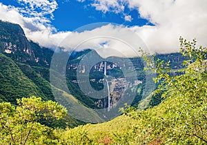 The famous Gocta waterfall - Chachapoyas in Peru