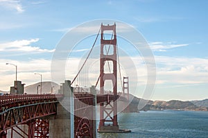 The famous Golden Gate Bridge - one of the world sights in San Francisco California