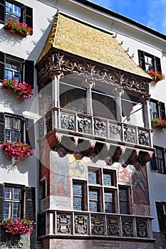 The famous Golden Roof in downtown Innsbruck.