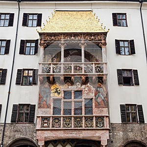 Famous Goldenes Dachl (Golden Roof), Innsbruck, Austria photo