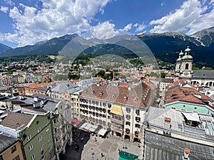 Golden Roof (Goldenes Dachl) at Innsbruck in Austria photo