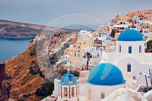 Famous greek tourist destination Oia, Greece