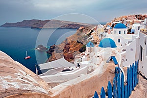 Famous greek tourist destination Oia, Greece