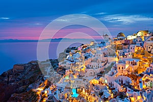 Famous greek tourist destination Oia, Greece