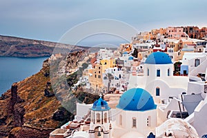 Famous greek tourist destination Oia, Greece