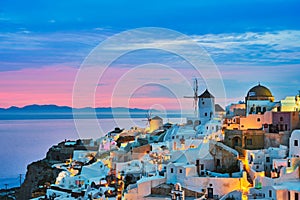 Famous greek tourist destination Oia, Greece