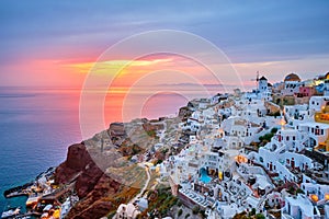 Famous greek tourist destination Oia, Greece