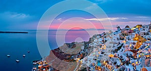 Famous greek tourist destination Oia, Greece