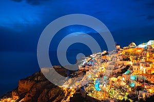 Famous greek tourist destination Oia, Greece