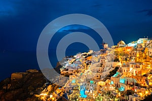 Famous greek tourist destination Oia, Greece