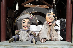 famous Guignol puppet in Lyon, France