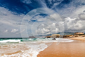 Famous Guincho Beach in Cascais near Lisbon