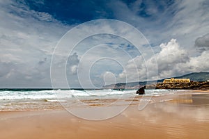 Famous Guincho Beach in Cascais near Lisbon photo