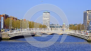 Famous Ha Penny Bridge in Dublin - travel photography