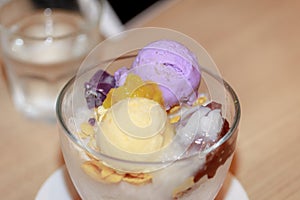 Famous halo halo dessert