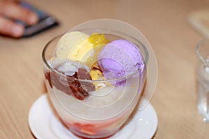 Famous halo halo dessert