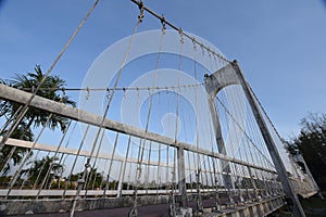 Famous hanging bridge of Nong Prajak Park