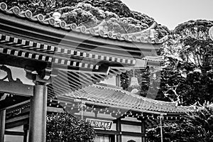 Famous Hase Dera Temple in Kamakura Japan