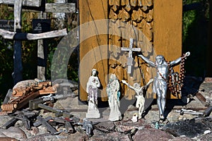 Famous Hill of Crosses in Lithuania.Details.