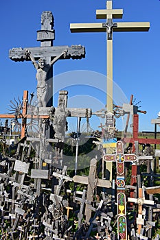 Famous Hill of Crosses in Lithuania.Details.