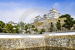 Famous Himeji castle in Kansai, Japan.