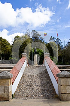 Famous historic Bridge of Boyaca in Colombia. The Colombian independence Battle of Boyaca took place here on August 7, 1819