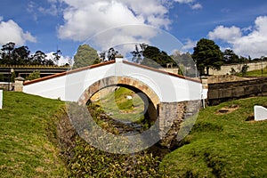 Famous historic Bridge of Boyaca in Colombia. The Colombian independence Battle of Boyaca took place here on August 7, 1819