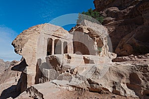 The famous historic city of Petra in Jordan